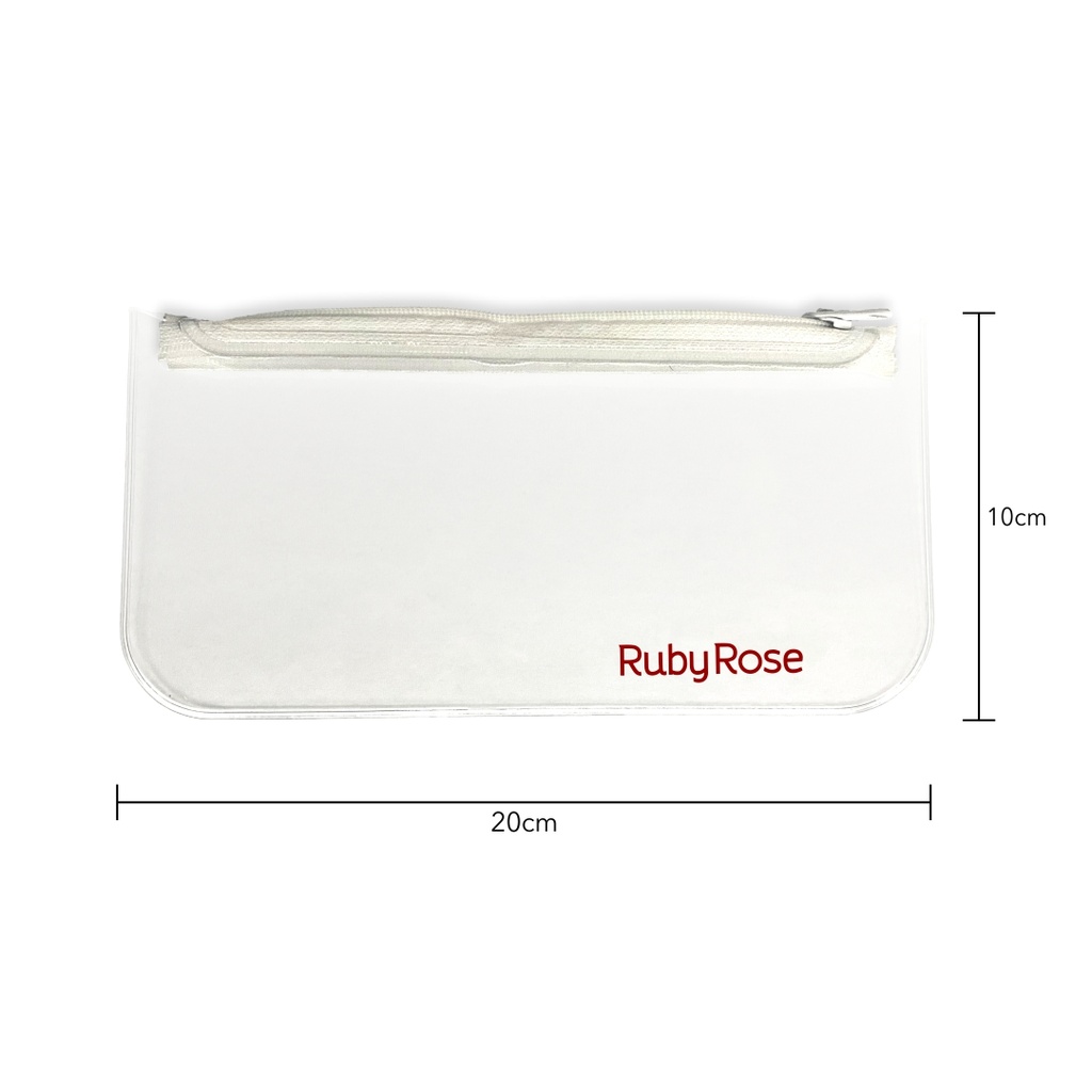 Transparent Ruby Rose Pouch