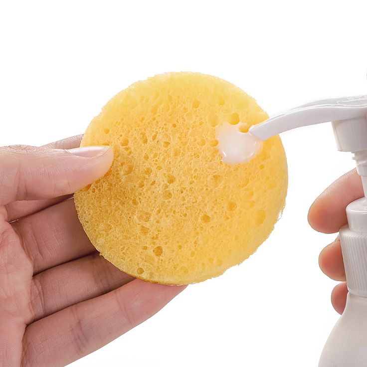 2 Pcs Round Cleansing Sponge